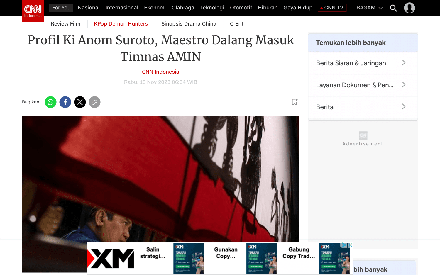 Ki Anom Suroto: Maestro Dalang yang Membawa Wayang ke Lima Benua