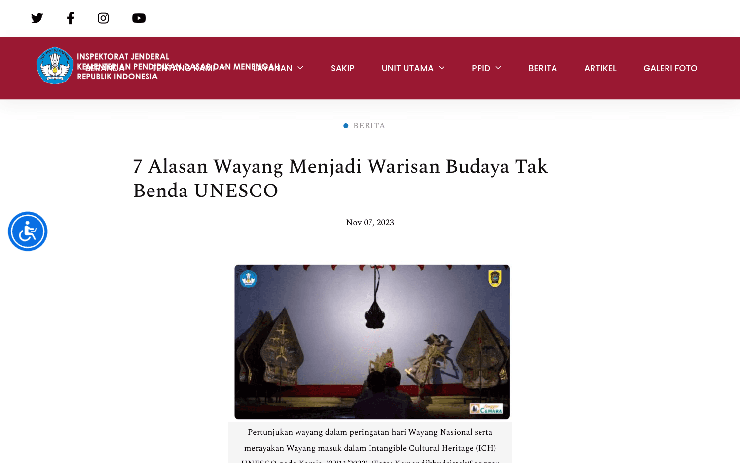 7 Alasan Wayang Menjadi Warisan Budaya Tak Benda UNESCO