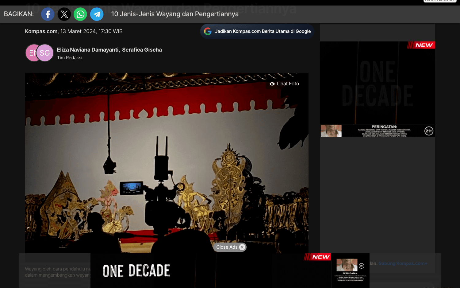 10 Jenis-Jenis Wayang dan Pengertiannya dalam Tradisi Nusantara